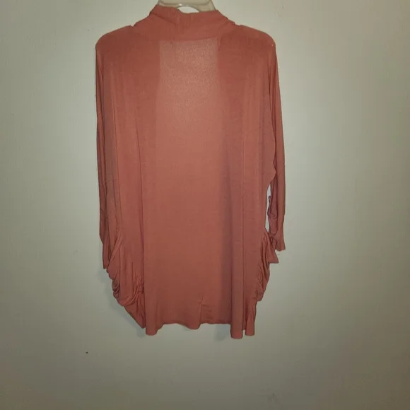 Elegant Rust Cardigan for Women - Picture 2 of 3